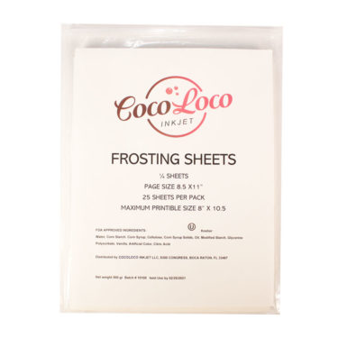 CocoLoco Frosting Sheets